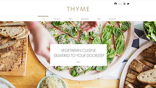 Restaurants & Food website templates - Vegetarian Restaurant