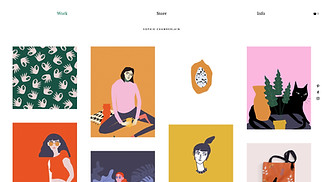 Portfolios website templates - Illustrator
