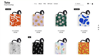 eCommerce website templates - Accessories Store