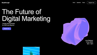 Technology & Apps website templates - Marketing Webinar