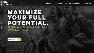 Sports & Fitness website templates - Sports Psychologist