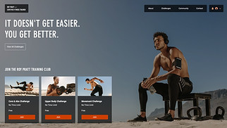 Sports & Fitness website templates - Fitness Trainer 