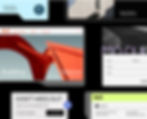 A mosaic format image showing site components with bold text and a CTA button above.